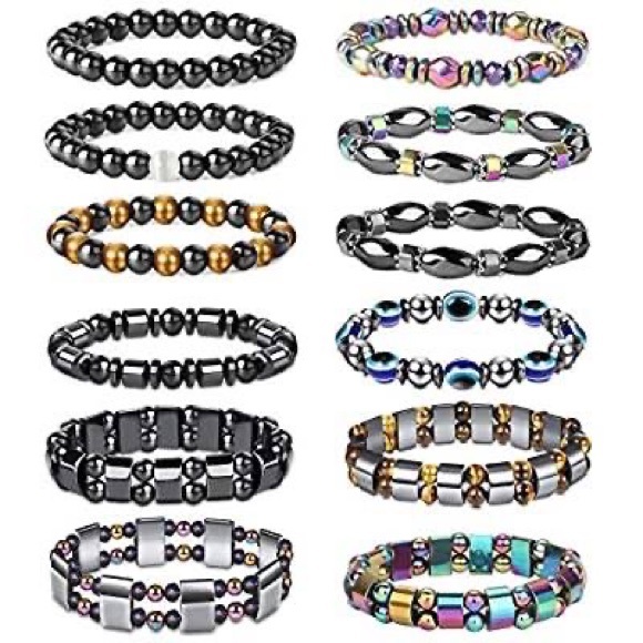 Hematite bracelets for men and women - Picture 1 of 8